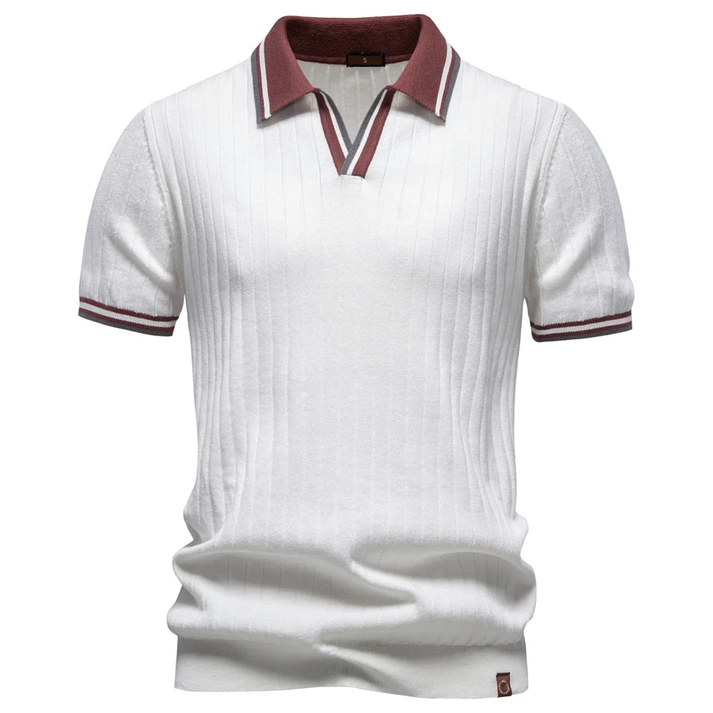 Premium Cotton "Old Money" Polo | Soft Skin-Friendly Summer Essential