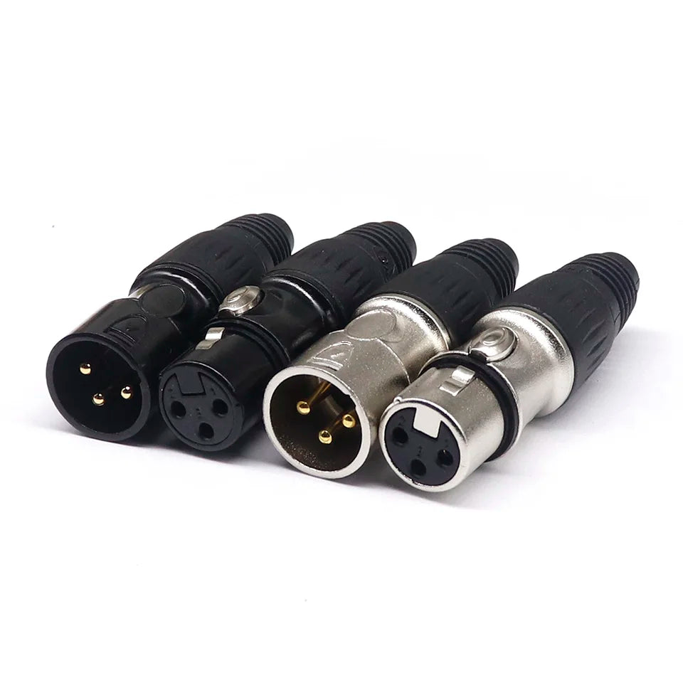 20 Pack XLR 3 Pin Microphone Connectors by Snagg A Cable Plug