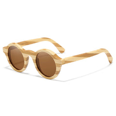 Natural Zebra Bamboo Polarized Sunglasses by Snagg It Sunglasses