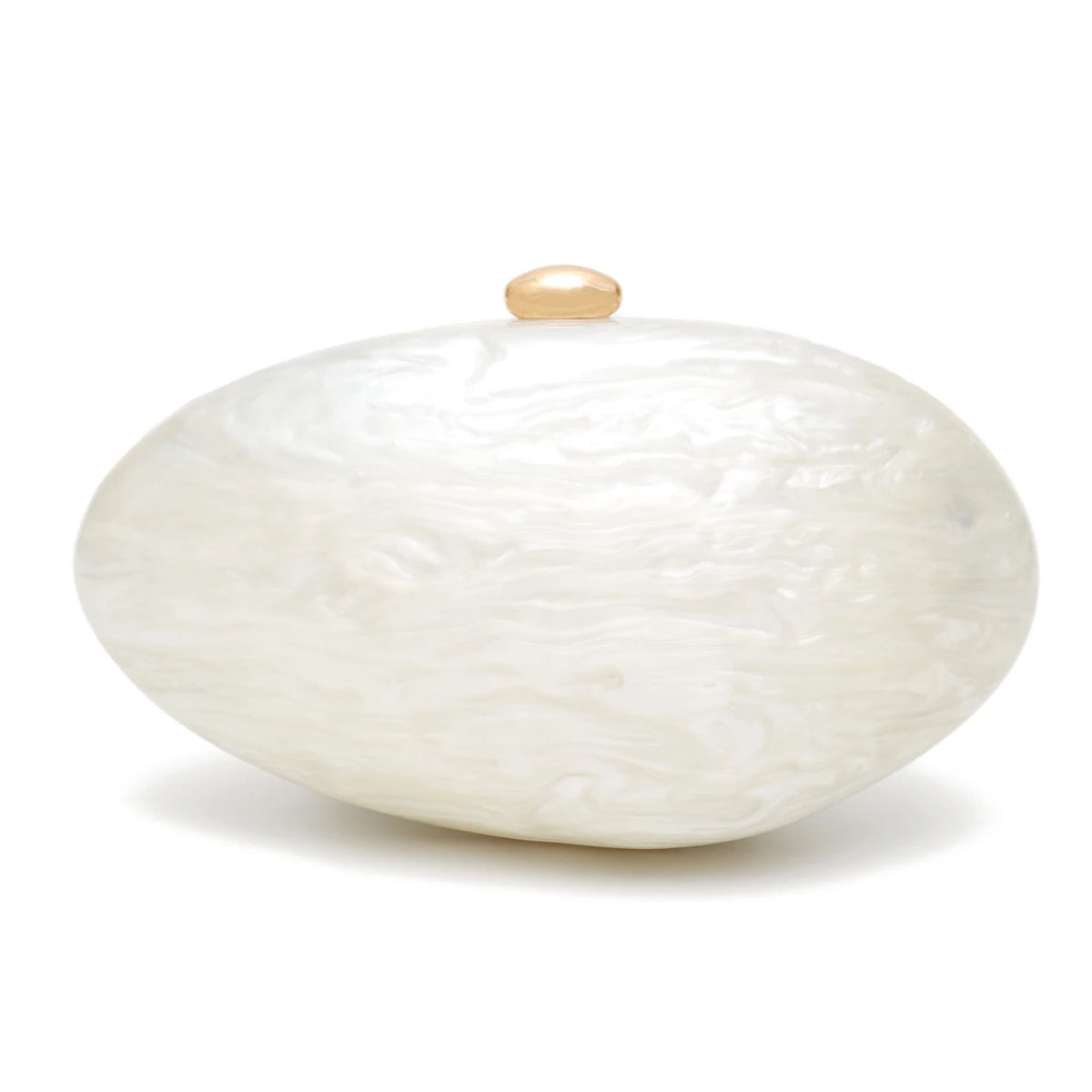 Shell-Shaped Acrylic Evening Clutch