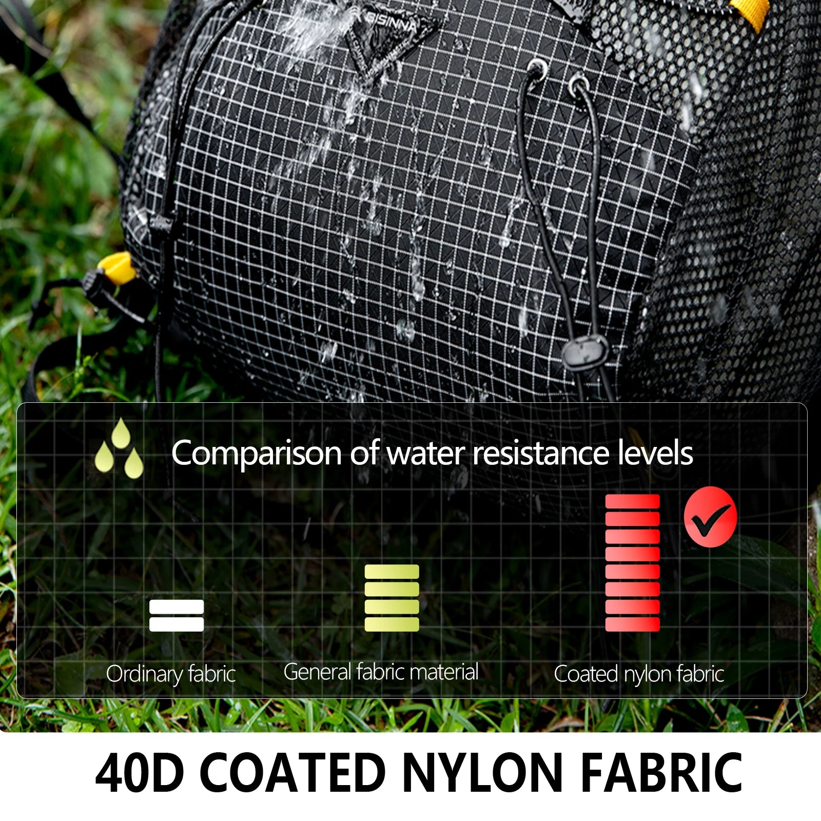 25+10L Ultralight Camping & Hiking Backpack