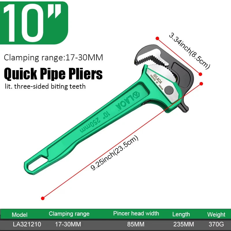 Heavy Duty Pipe Pliers by Snagg A Pipe Wrench