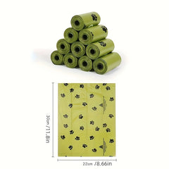 High Density Paw Print Waste Bags | Thickened Leak Proof & Odor Control Design