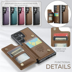 Luxury Leather Wallet Card Case – Samsung Galaxy S22 Series - Phone Cases & Covers