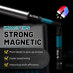 25 Pcs Tamper Proof Torx Bit Set – Magnetic Star Bits for Impact Driver with S2 Steel Construction & Storage Case