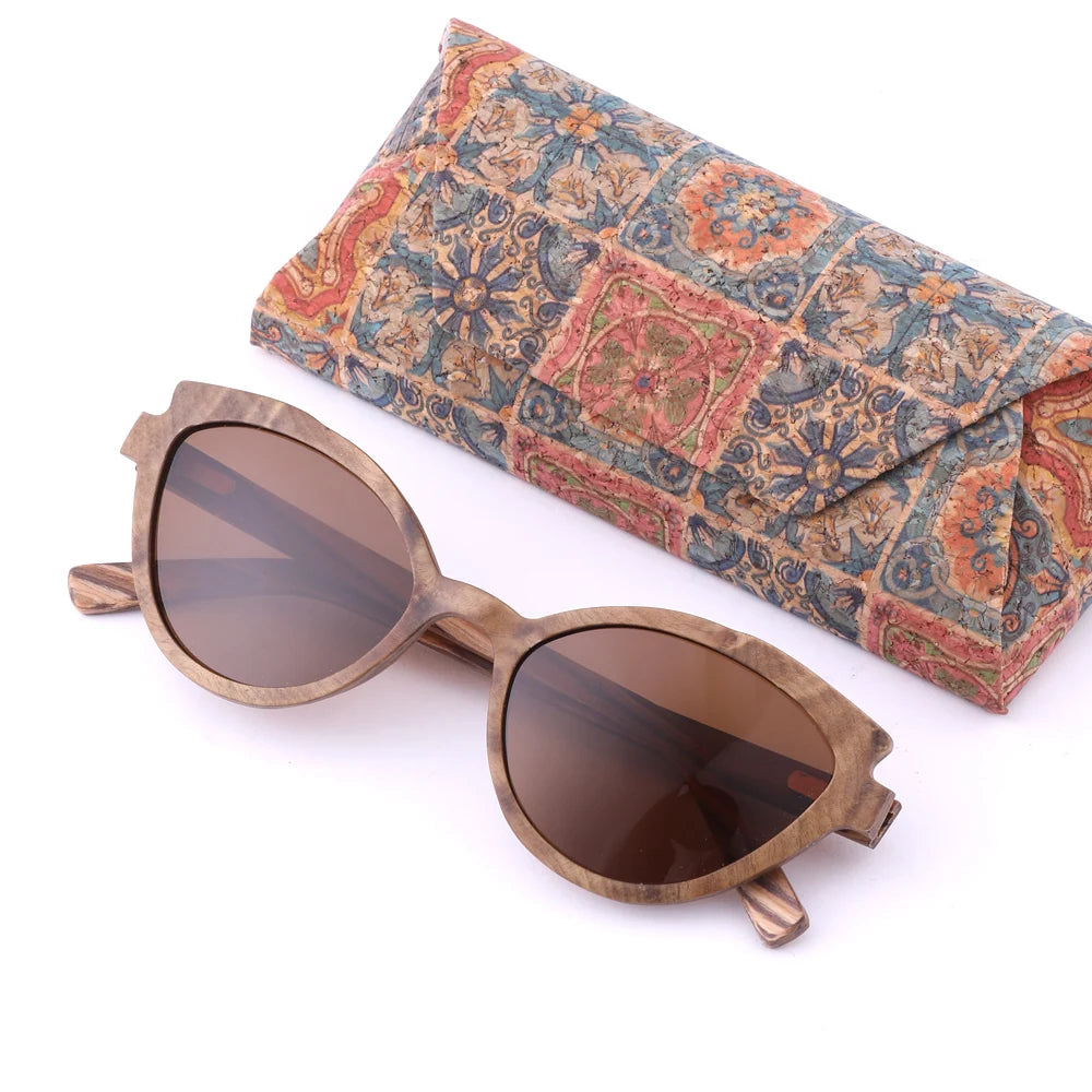 Cat Eye Wood Sunglasses
