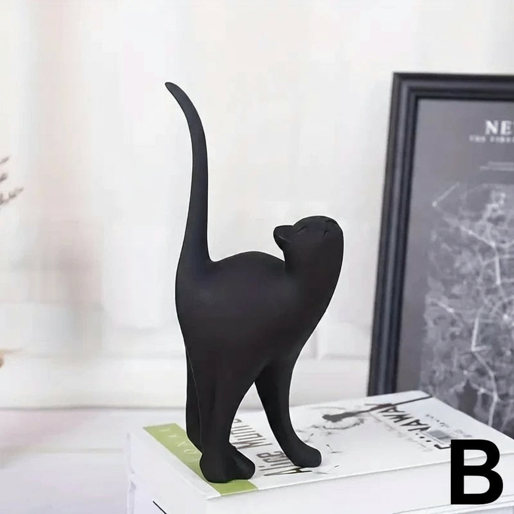 Golden Cat Couple Figurines by Snagg A Sculpture