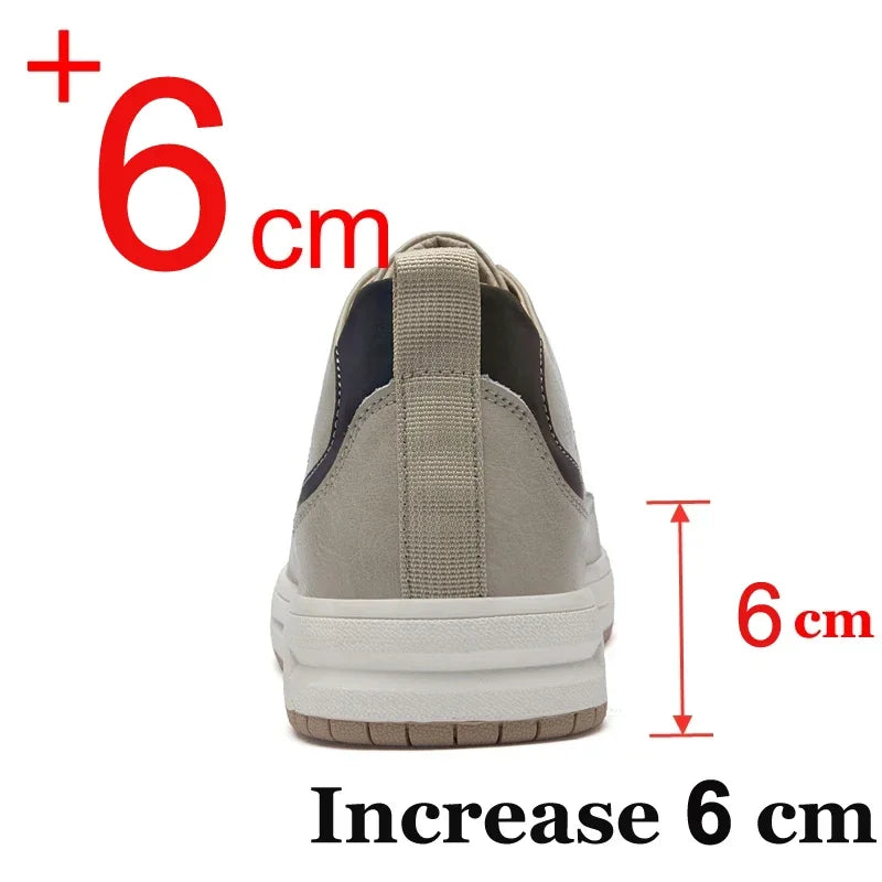 Men’s Heightening Sneakers – 6cm Hidden Lift by Snagg A Shoes