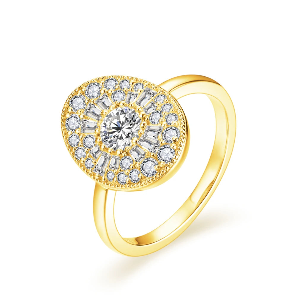 Full Moissanite Twilight Ring