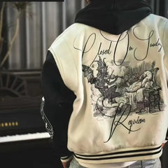 Embroidered baseball jacket for men by Snagg A Jacket