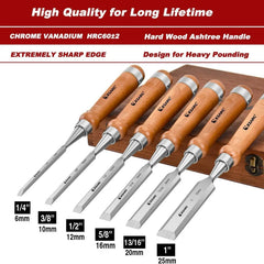 6-Piece Wood Chisel Set - SnaggIt