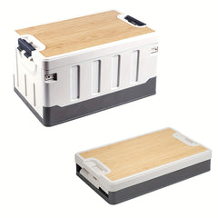 60L Collapsible Car Trunk Storage Bin with Lid by Snagg A Storage Box