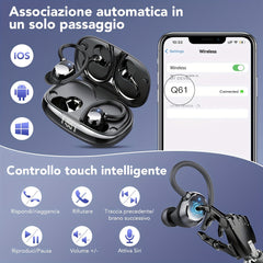 Wireless 5.3 Sports Earbuds | In-Ear Headphones with Hook & Deep Bass (48H Playtime) by Snagg An EarBud