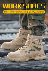 Men’s Heavy Duty Steel Toe Work Boots by Snagg A Safety Shoes