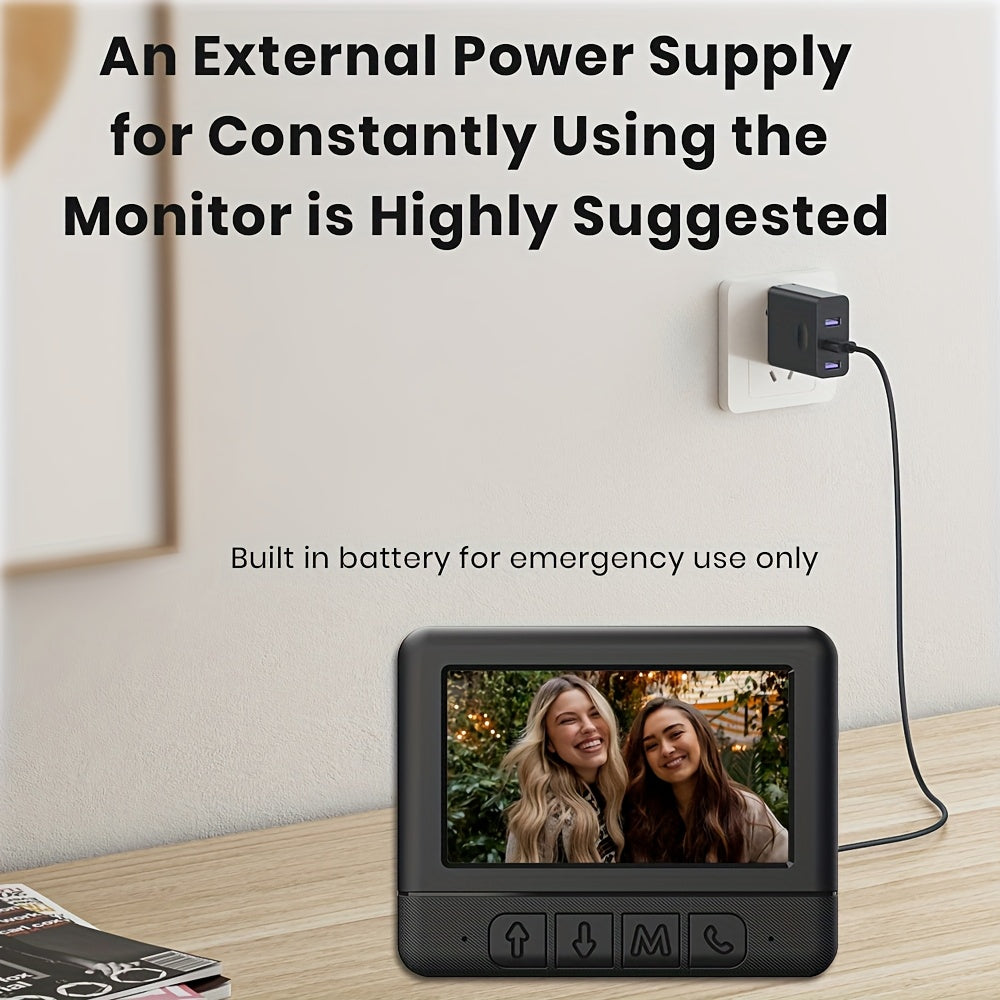 Video Doorbell with Screen No WiFi Needed, Local Storage up to 128GB by Snagg A Doorbell Camera