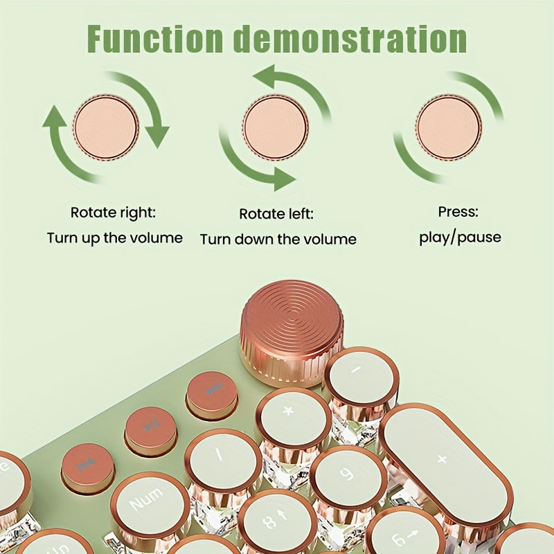 Retro Punk Mechanical Keyboard for PC & Laptop by Snagg A Keyboard