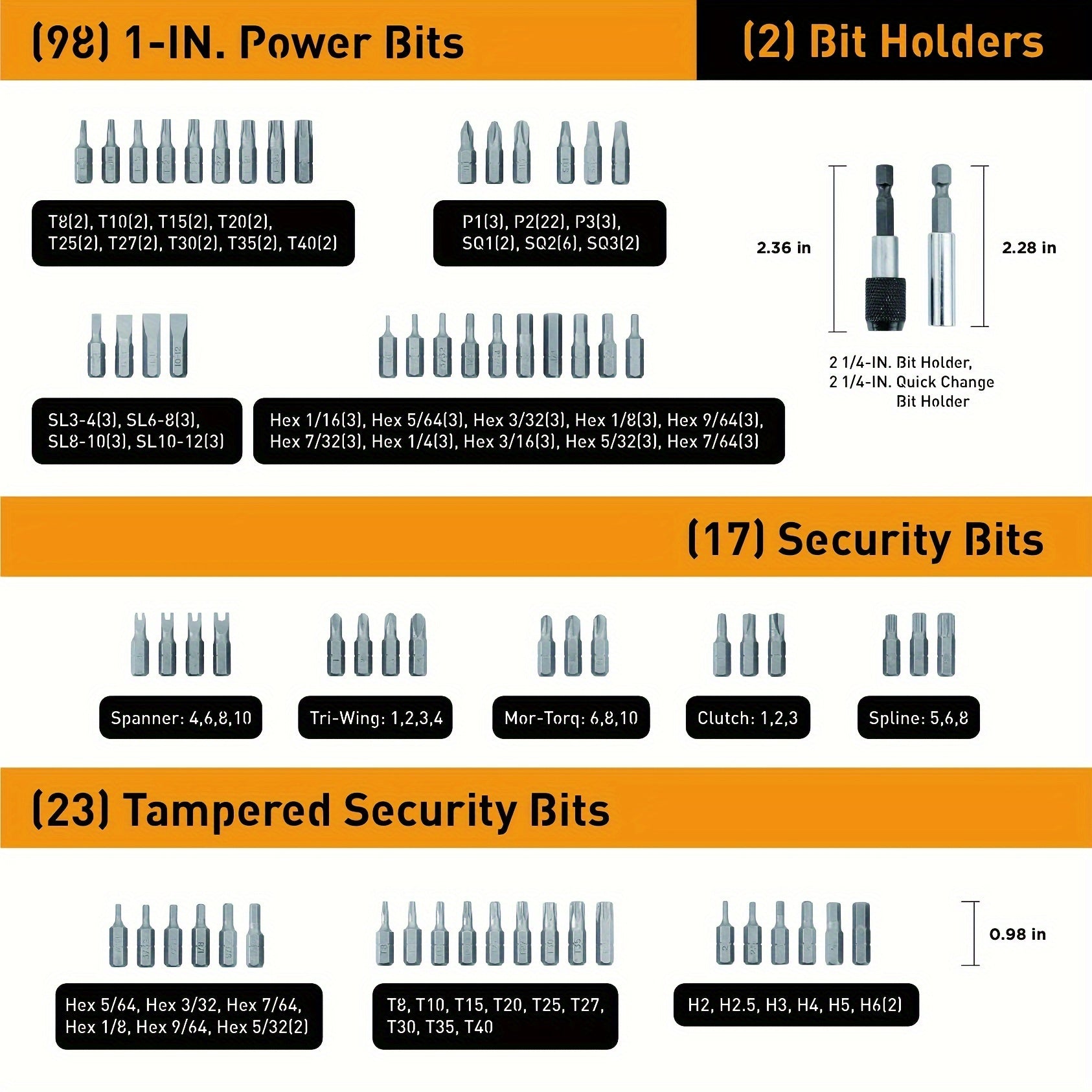 208pcs Ultimate Screwdriver Bit Set