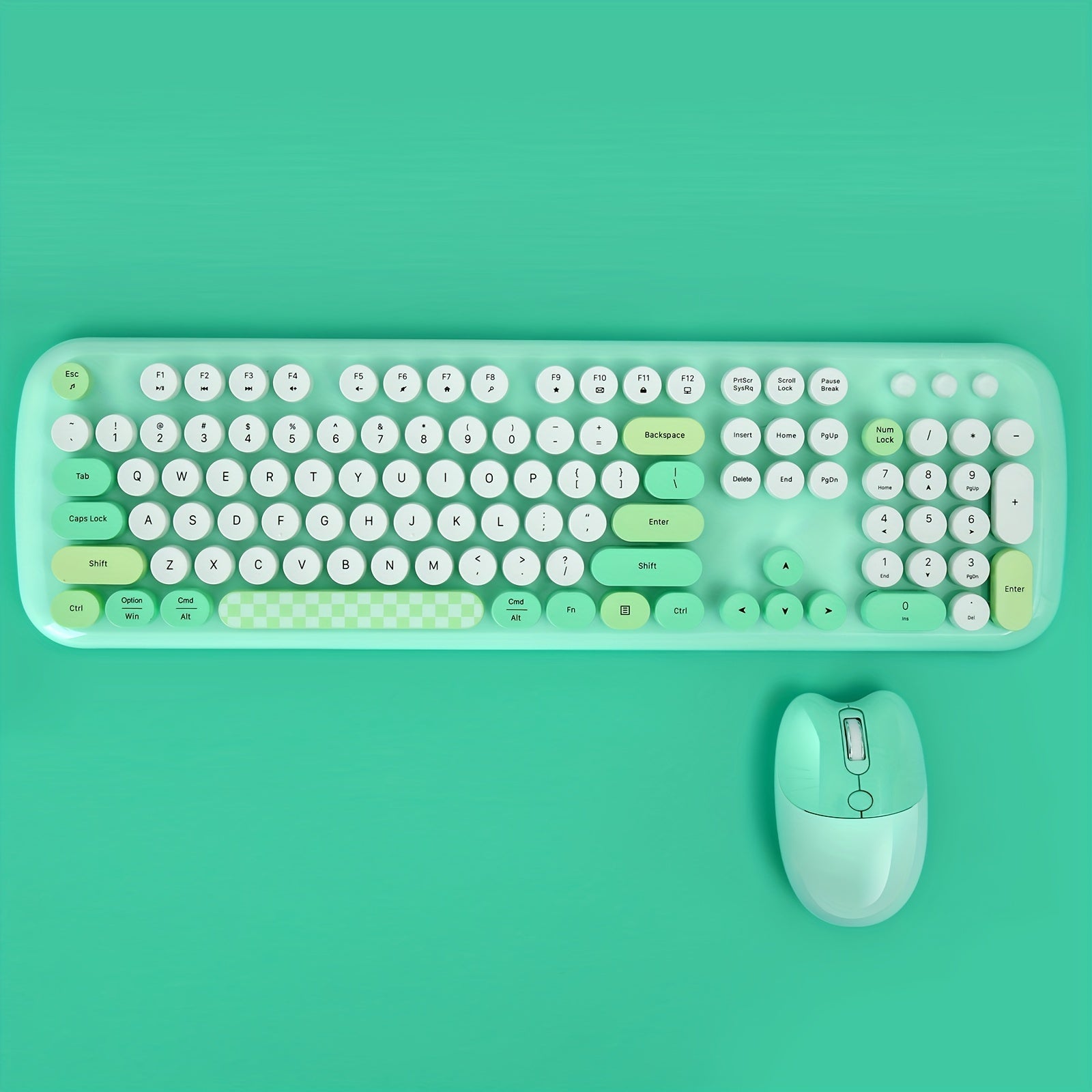 Retro Wireless Keyboard & Mouse Set for Office & Home Use by Snagg A Keyboard