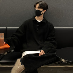 Men’s Loose Striped Knitted Golf Sweater by Snagg A Jumper