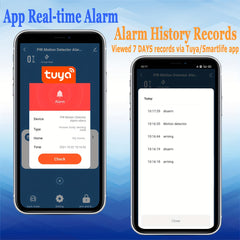 4 Pack Smart WiFi PIR Motion Sensors – Human Body Infrared Detectors with App Alerts by Snagg A Sensor Alarm