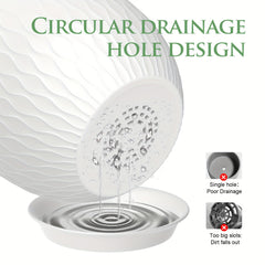 3pcs 12" Plastic Planters with Trays by Snagg A Pot