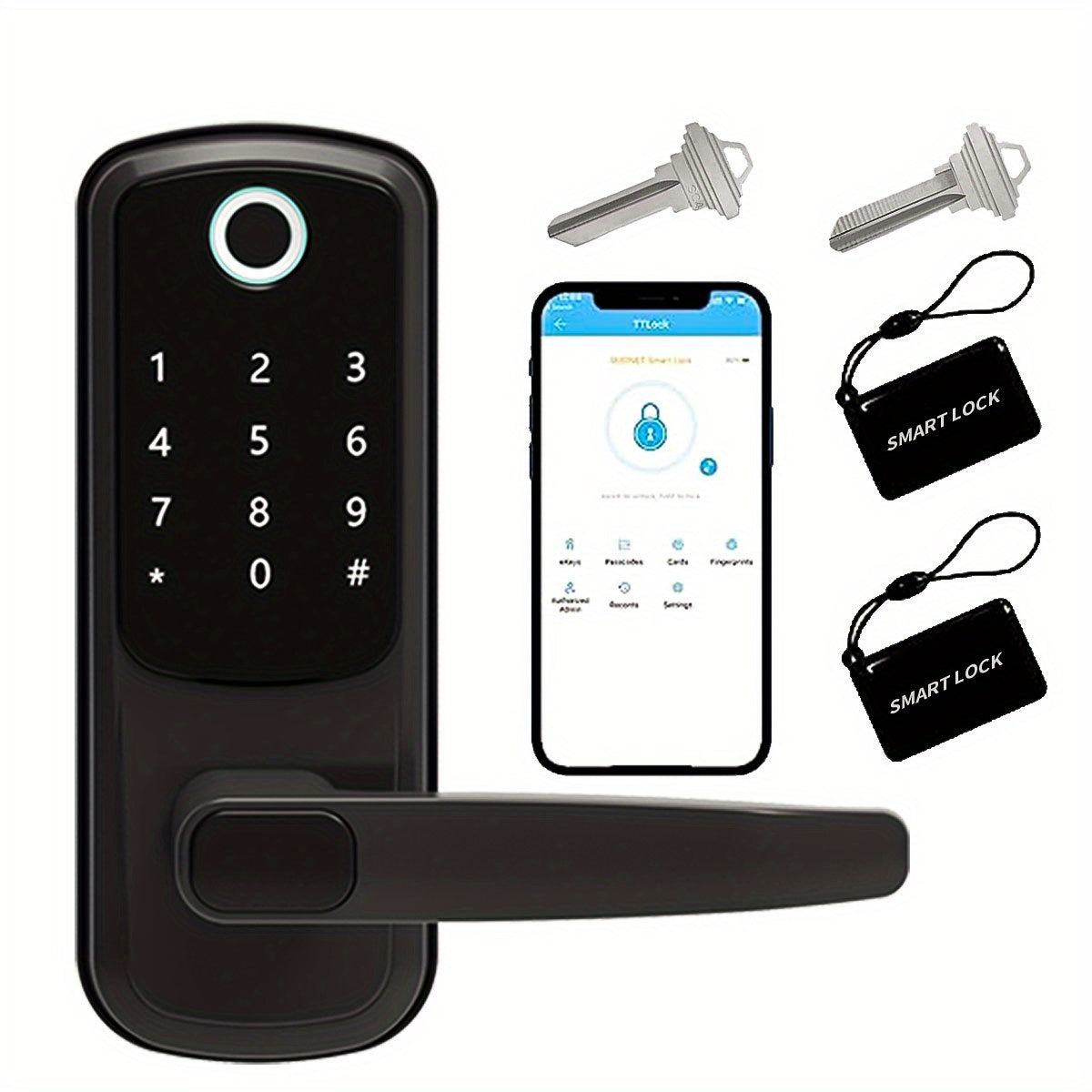 Smart Door Lock with Fingerprint & Keypad by Snagg A Smart Door Lock