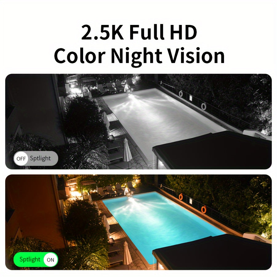 2 Pack 1080P Solar Powered Security Cameras by Snagg An Outdoor Camera