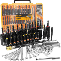 58 Pcs Magnetic Impact Nut Driver Set – Metric & SAE | Universal Socket, Magnetic Pickup Tool, Quick-Change Extension