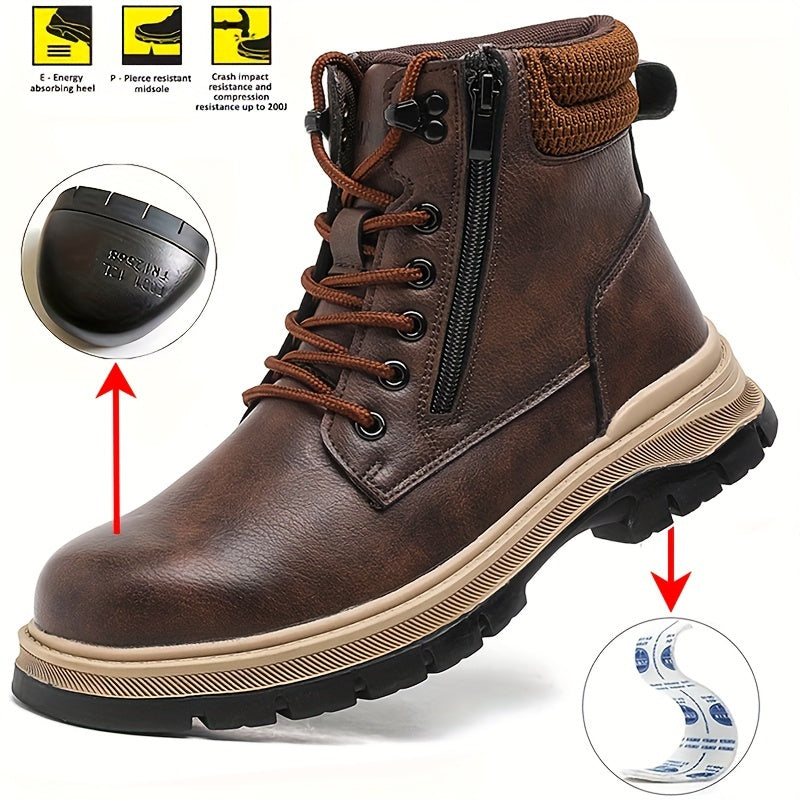 Heavy Duty Steel Toe Work Boots by Snagg A Safety Shoes