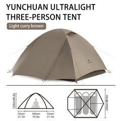 2 to 3 Person Ultralight Hiking Tent by Snagg A Camping Tent
