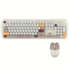 Retro Wireless Keyboard & Mouse Set for Office & Home Use by Snagg A Keyboard