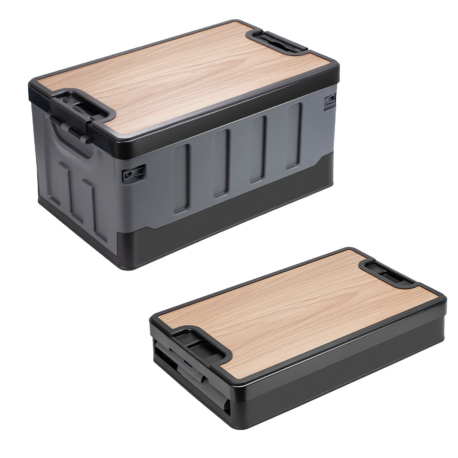 60L Collapsible Car Trunk Storage Bin with Lid by Snagg A Storage Box