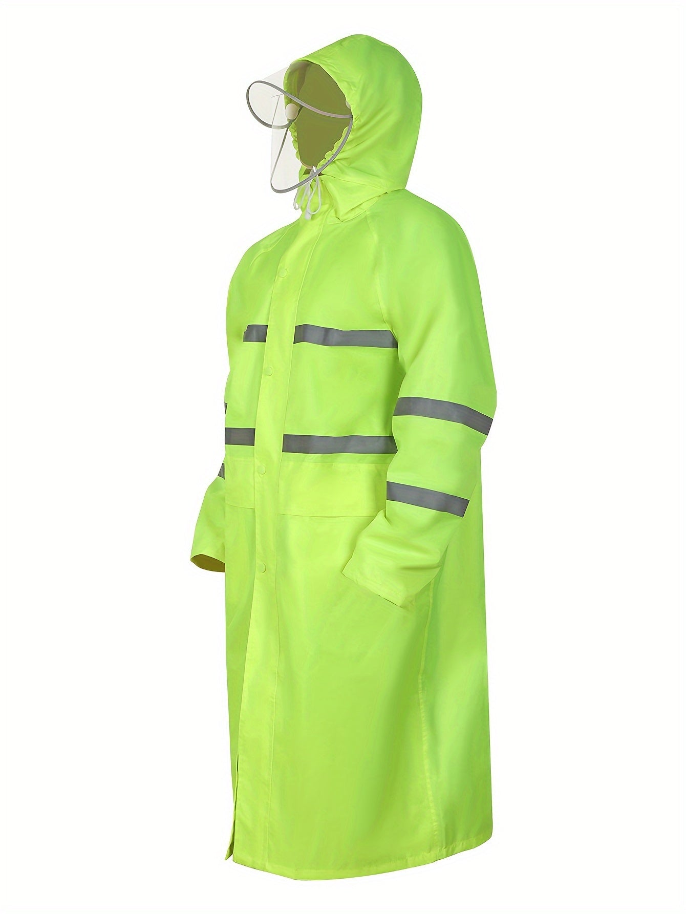 Men’s Double Layer Long Raincoat with Hood by Snagg A Raincoat