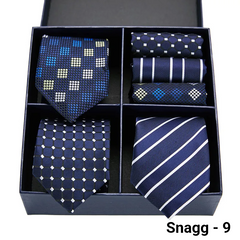 Luxury Men’s Silk Tie Set 3 Style Box
