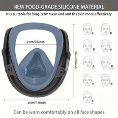 Versatile Full Face Mask with Dual Interfaces by Snagg A Face Mask