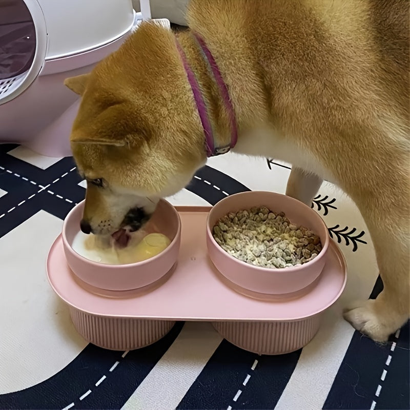 Elevated Ceramic Pet Bowls with Raised Stand by Snagg A Feeder