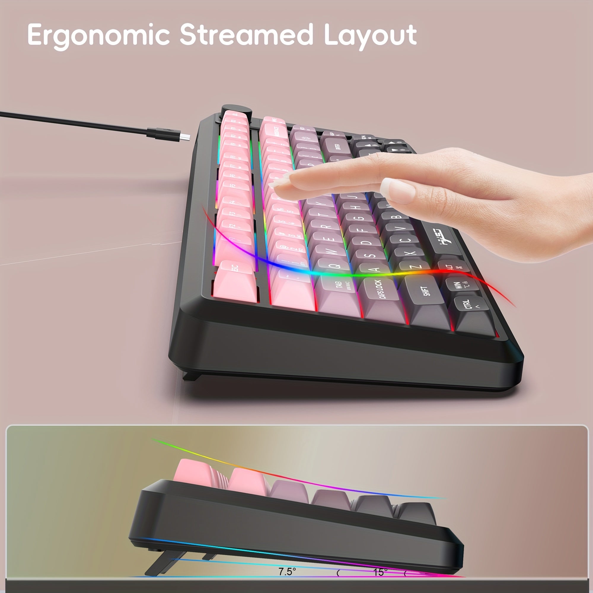 81 Key Wireless Keyboard Type-C Charging & Rechargeable Battery for PC & Mac by Snagg A Keyboard