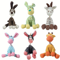 6PCS Plush Dog Toys with Squeaker - SnaggIt