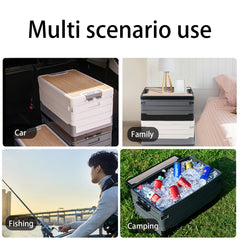 60L Collapsible Car Trunk Storage Bin with Lid by Snagg A Storage Box