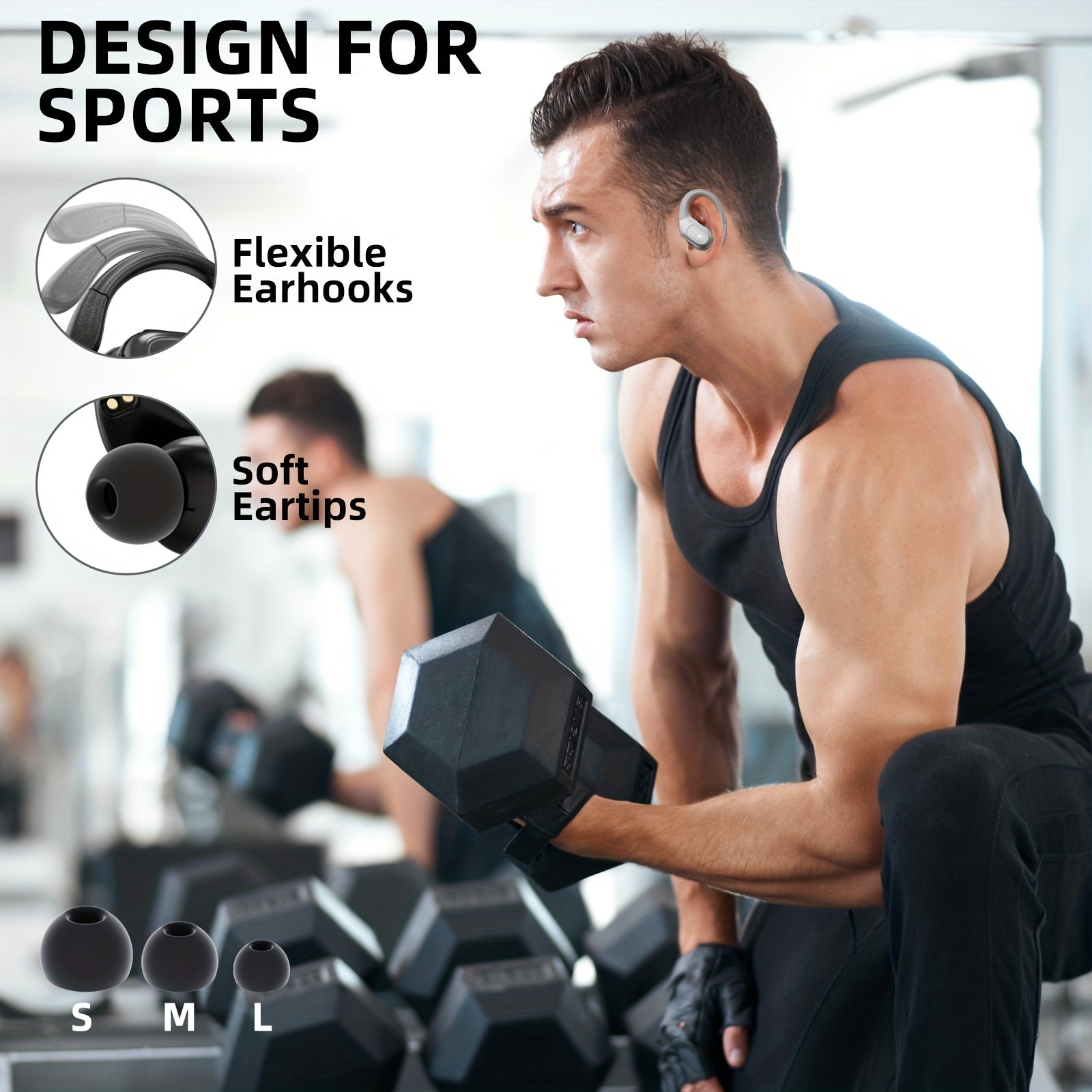Wireless 5.3 Earbuds – 78H Playtime with LED Display by Snagg An EarBud