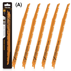 5PCS Wood Pruning Reciprocating Saw Blades – 6/9/12 inch, CR-V, 5/6TPI, Wood & PVC Cutting