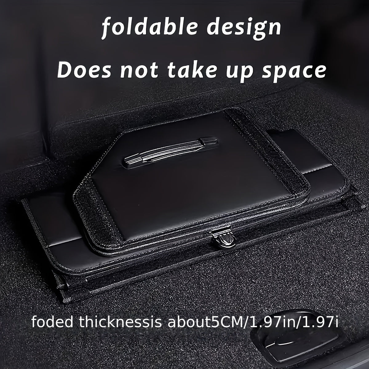 Faux Leather Car Trunk Organizer by Snagg A Storage Box