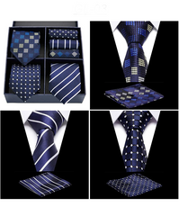 Luxury Men’s Silk Tie Set 3 Style Box