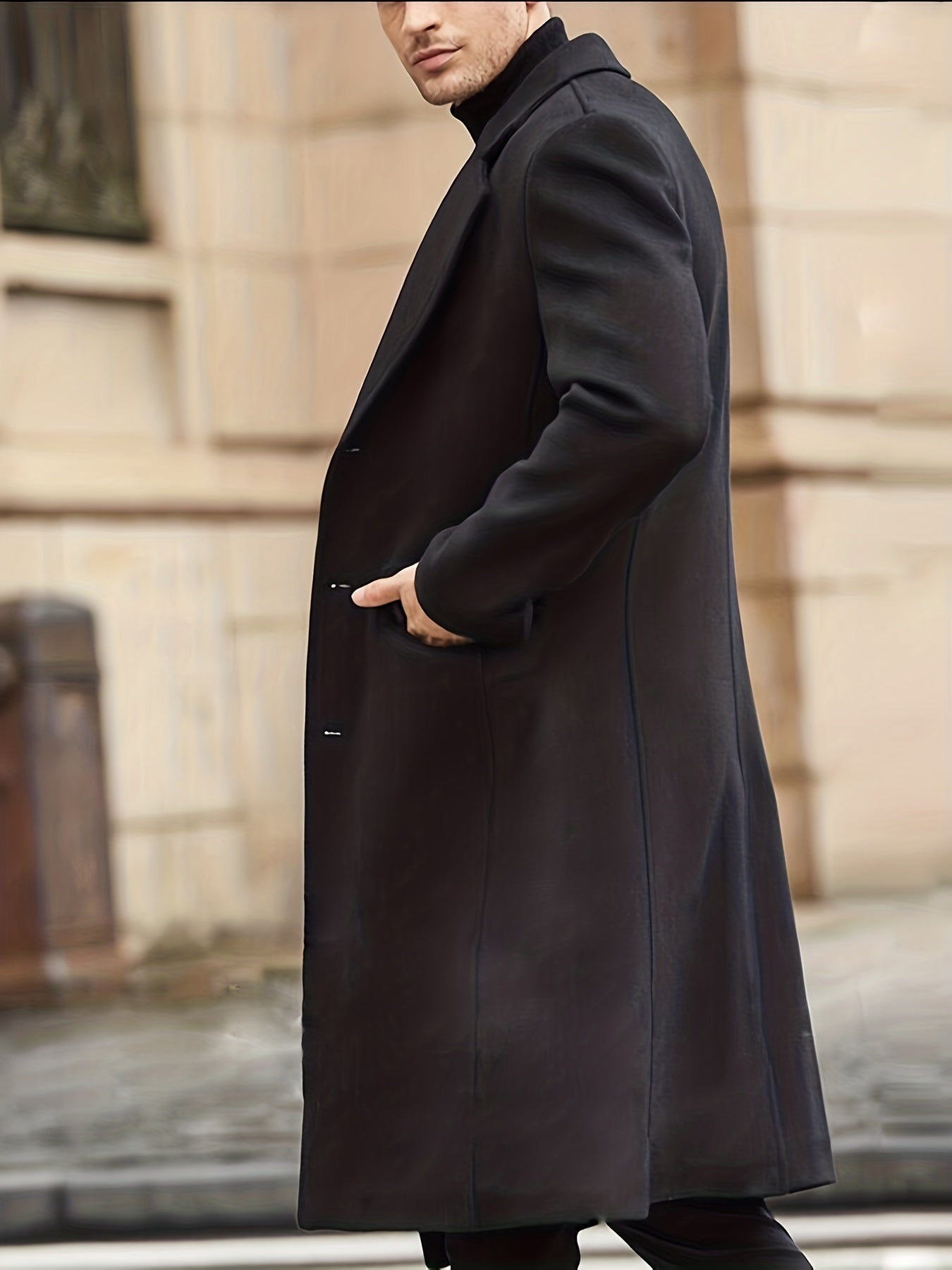 Men’s Vintage-Style Long Trench Coat by Snagg A Coat
