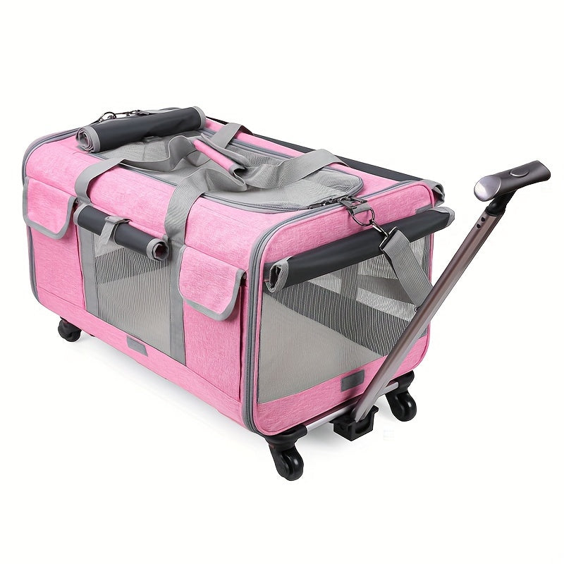 Extra Large Rolling Travel Pet Trolley by Snagg A Pet Trolley