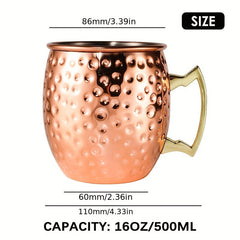 Moscow Mule Mugs 16oz Stainless Steel Shatter Resistant Home by Snagg A Cup