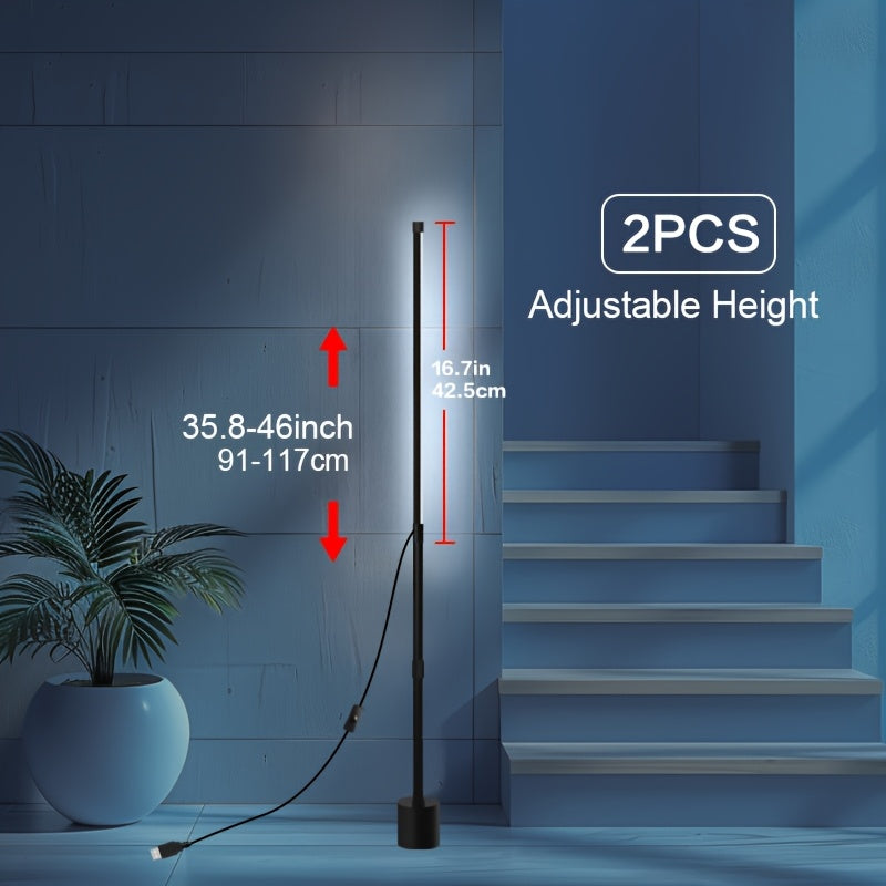 2 Pcs Adjustable Ambient Lighting Floor Light USB Powered by Snagg A Floor Lamp