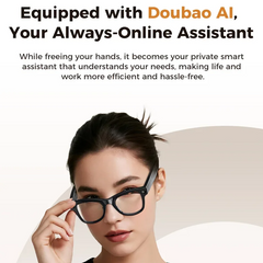 M02 Ultra AI Smart Glasses – 1080P HD Camera with 32GB Storage & Charging Case