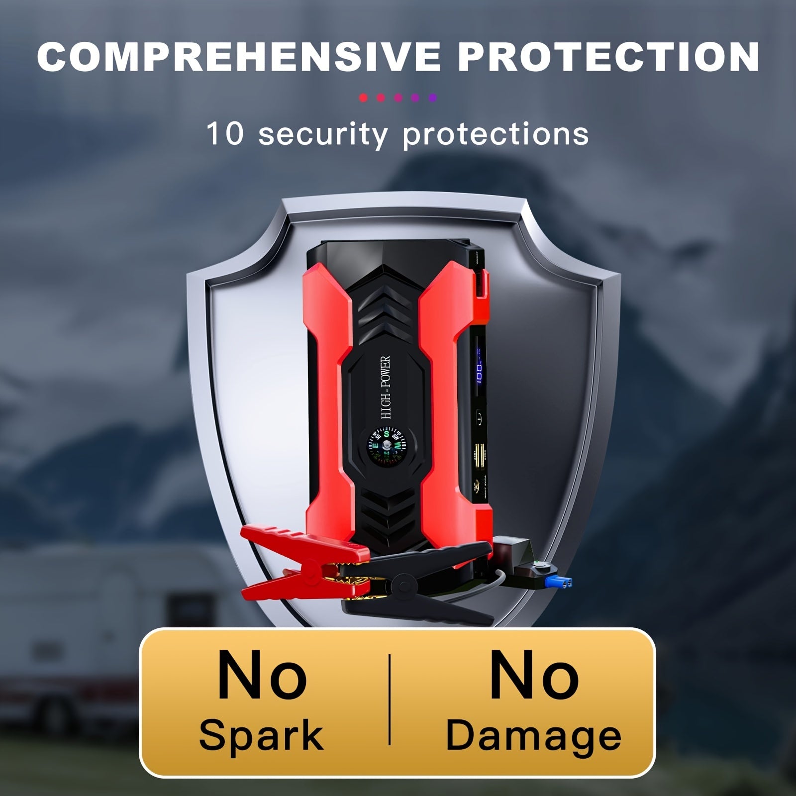 7000A High Power Car Battery Jump Starter - Roadside Essentials