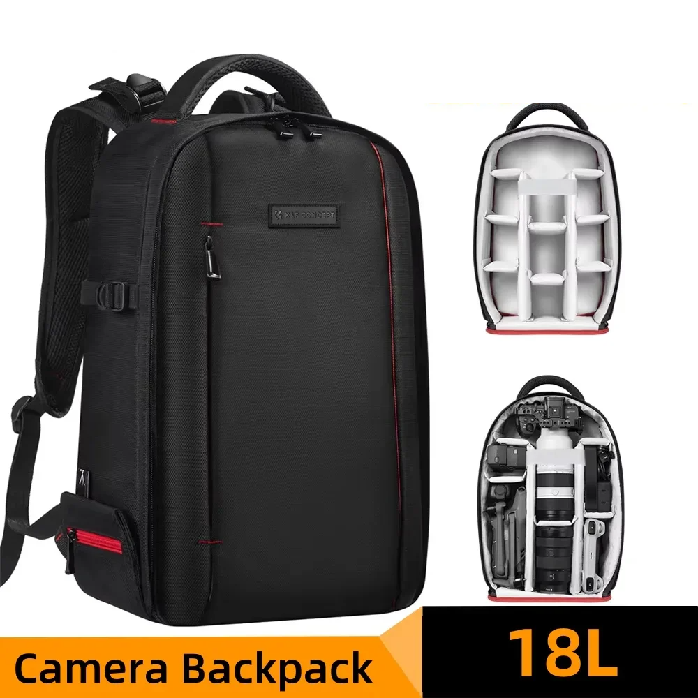 18L/10L Lightweight Waterproof Camera Backpack – DSLR & Laptop Travel Bag